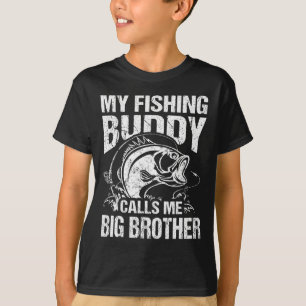 T-shirt Mon Époux De Pêcheurs M'Appelle Big Brother Fisher