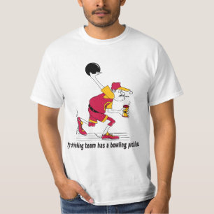 T-shirt Mon équipe potable a un problème de bowling