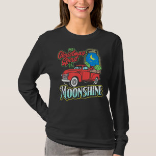 T-shirt Mon esprit de Noël est Moonshine Vintage Camion & 