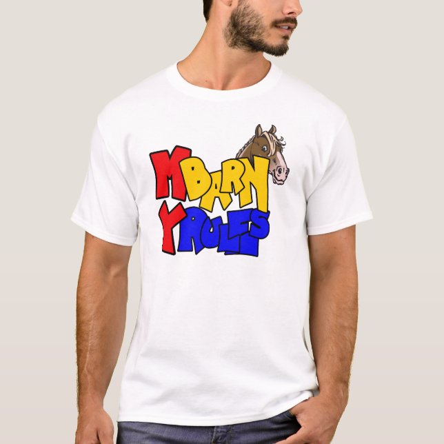 T-shirt Mon étable Mes règles Cheval 2 (Devant)
