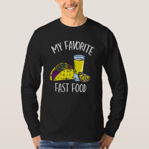 T-shirt Mon Favori Restauration Rapide Taco Tequila Cinco 