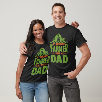 T-shirt Mon fermier préféré m'appelle papa - Col Fête des