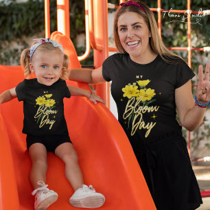 T-shirt Mon Fête de Fleur Nom Personnalisé Femme Inspirati