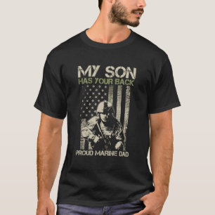 T-shirt Mon Fils A Le Camouflage De Ton Père-Marine Arrièr