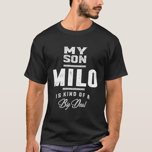 T-shirt Mon fils Milo (Devant)
