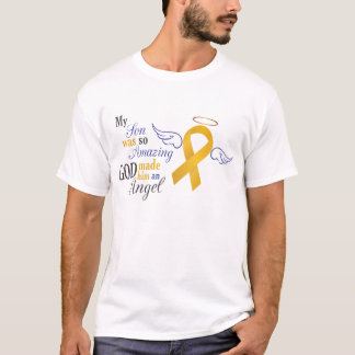 T-shirt Mon fils un ange - Cancer d'annexe