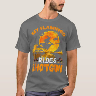 T-shirt Mon Flamant rose Marche Shot Sorcière Voler Brooms