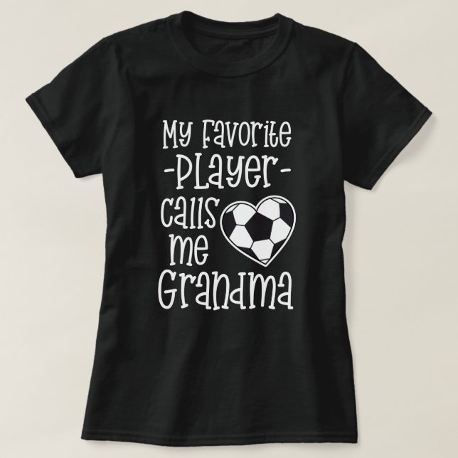 T-shirt Mon footballeur préféré m'appelle cadeau de (Design devant)