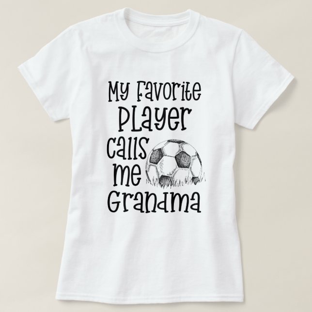 T-shirt Mon footballeur préféré m'appelle jeu de (Design devant)