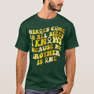 T-shirt Mon Frère Est Mon Héros Sensibilisation au cancer 