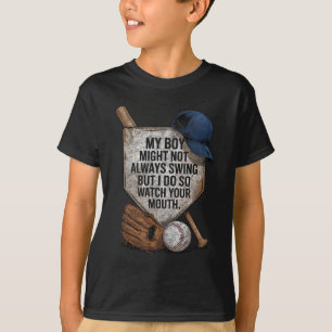 T-shirt Mon garçon ne swing pas toujours mais moi si Byseb