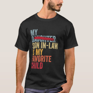 T-shirt Mon gendre est mon enfant préféré Rétro Remplacé