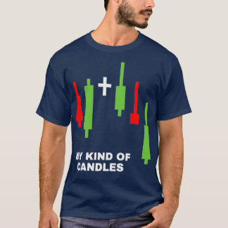 T-shirt Mon genre de bougies Tableau de chandeliers