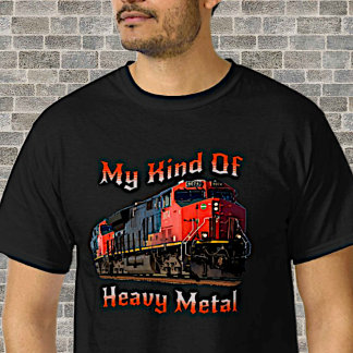 T-shirt Mon genre de train de locomotives diesel en métal