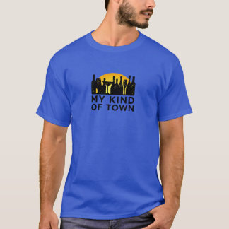 T-shirt Mon genre de ville Une ville avec du vin et de la 