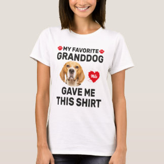T-shirt Mon Grand-Chien M'A Donné Cette Chemise, Drôle Cad