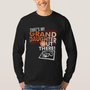 T-shirt Mon Grand-Fille De Basket-Ball, Grand-Mère De Bask