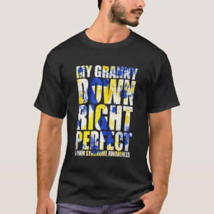 T-shirt Mon grand-mère en bas à droite Syndrome parfait en