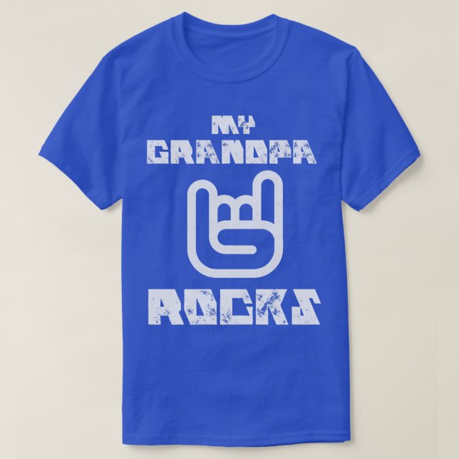 T-shirt Mon grand-père Rocks (Design devant)