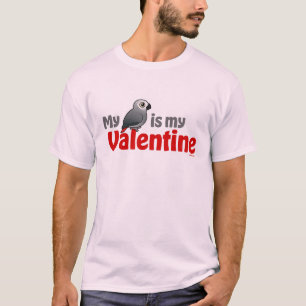 T-shirt Mon gris africain est mon Valentine