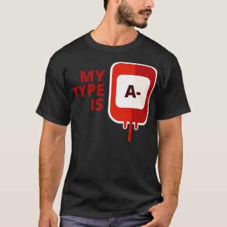 T-shirt Mon groupe sanguin est un négatif