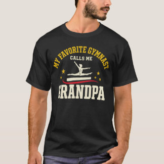 T-shirt Mon Gymnaste Préféré M'appelle Papy