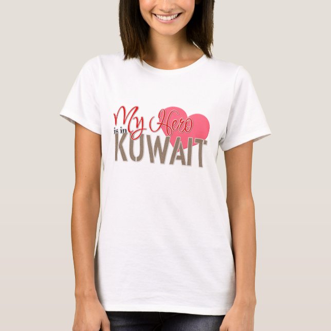 T-shirt Mon héros est au Kowéit (Devant)