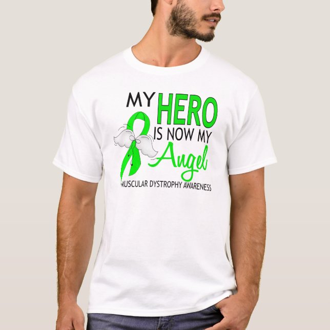 T-shirt Mon héros est ma dystrophie musculaire d'ange (Devant)
