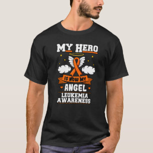 T-shirt Mon Héros Est Maintenant Mon Angel Leukemia Green