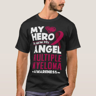 T-shirt Mon Héros Est Maintenant Mon Angle Multiples Myélo