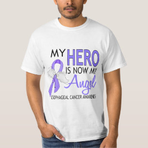 T-shirt Mon héros est mon Cancer oesophagien d'ange