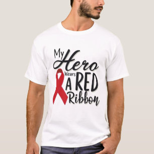 T-shirt Mon héros porte un ruban rouge