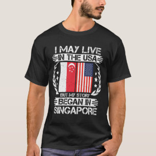 T-shirt Mon Histoire A Commencé À Singapour