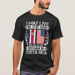 T-shirt Mon Histoire A Commencé Au Costa Rica