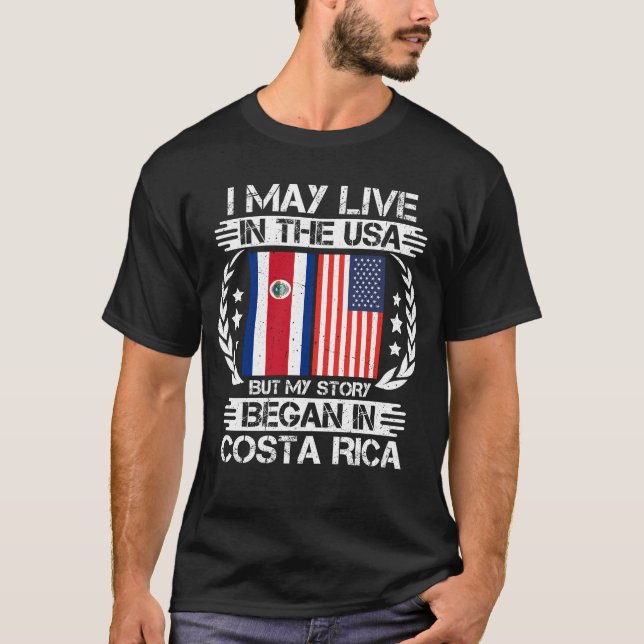 T-shirt Mon Histoire A Commencé Au Costa Rica (Devant)