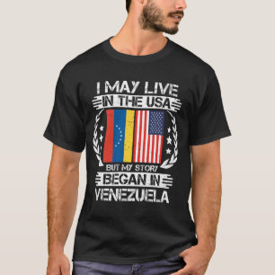 T-shirt Mon Histoire A Commencé Au Venezuela