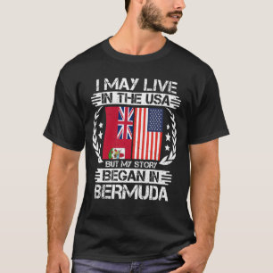 T-shirt Mon Histoire Commence Aux Bermudes