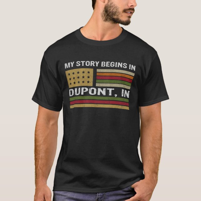 T-shirt Mon histoire commence dans DUPONT IN (Devant)