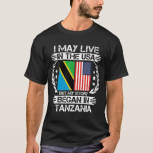 T-shirt Mon Histoire Commence En Tanzanie