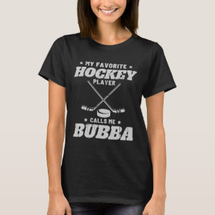 T-shirt Mon hockey préféré m'appelle Bub Famille drôle de