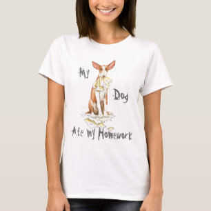 T-shirt Mon Ibizan Hound A Mangé Ma Maison