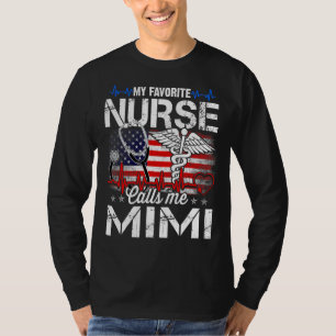 T-shirt Mon Infirmière Favorite M'Appelle Mimi Retro Infir