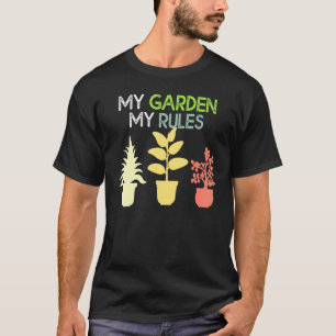 T-shirt Mon Jardin Mes Règles Jardinier Marraine des Plant