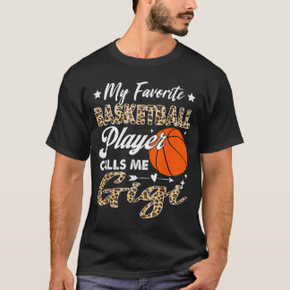 T-shirt Mon Joueur de Baseball Préféré M'appelle Gigi Leop