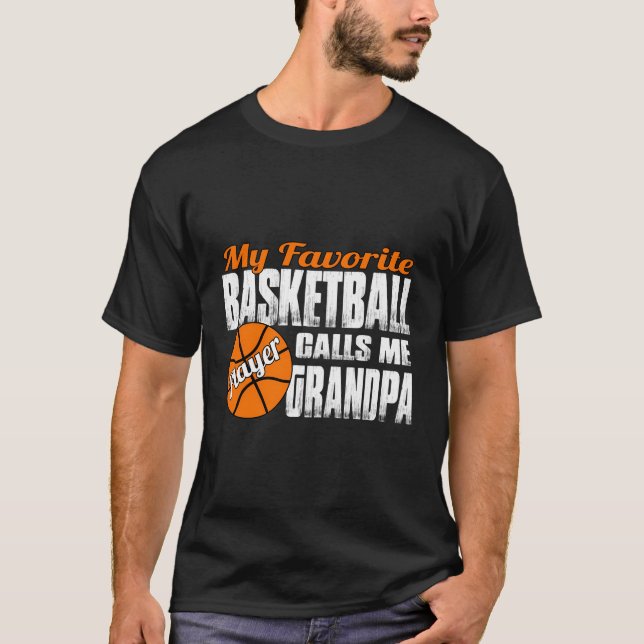 T-shirt Mon Joueur De Basket Favori M'Appelle Basketball (Devant)