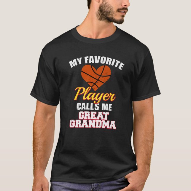 T-shirt Mon Joueur De Basket Favori M'Appelle Grand Grand (Devant)