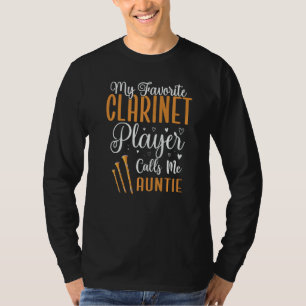 T-shirt Mon joueur de clarinette préféré m'appelle Tante M