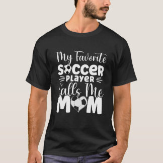 T-shirt Mon Joueur De Football Favori M'Appelle Maman Mign