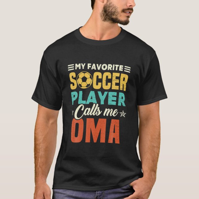 T-shirt Mon Joueur De Football Préféré M'Appelle Oma Vinta (Devant)
