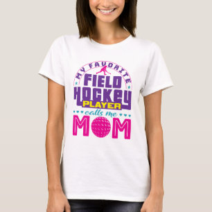 T-shirt Mon Joueur De Hockey De Champ Préféré M'Appelle Ma